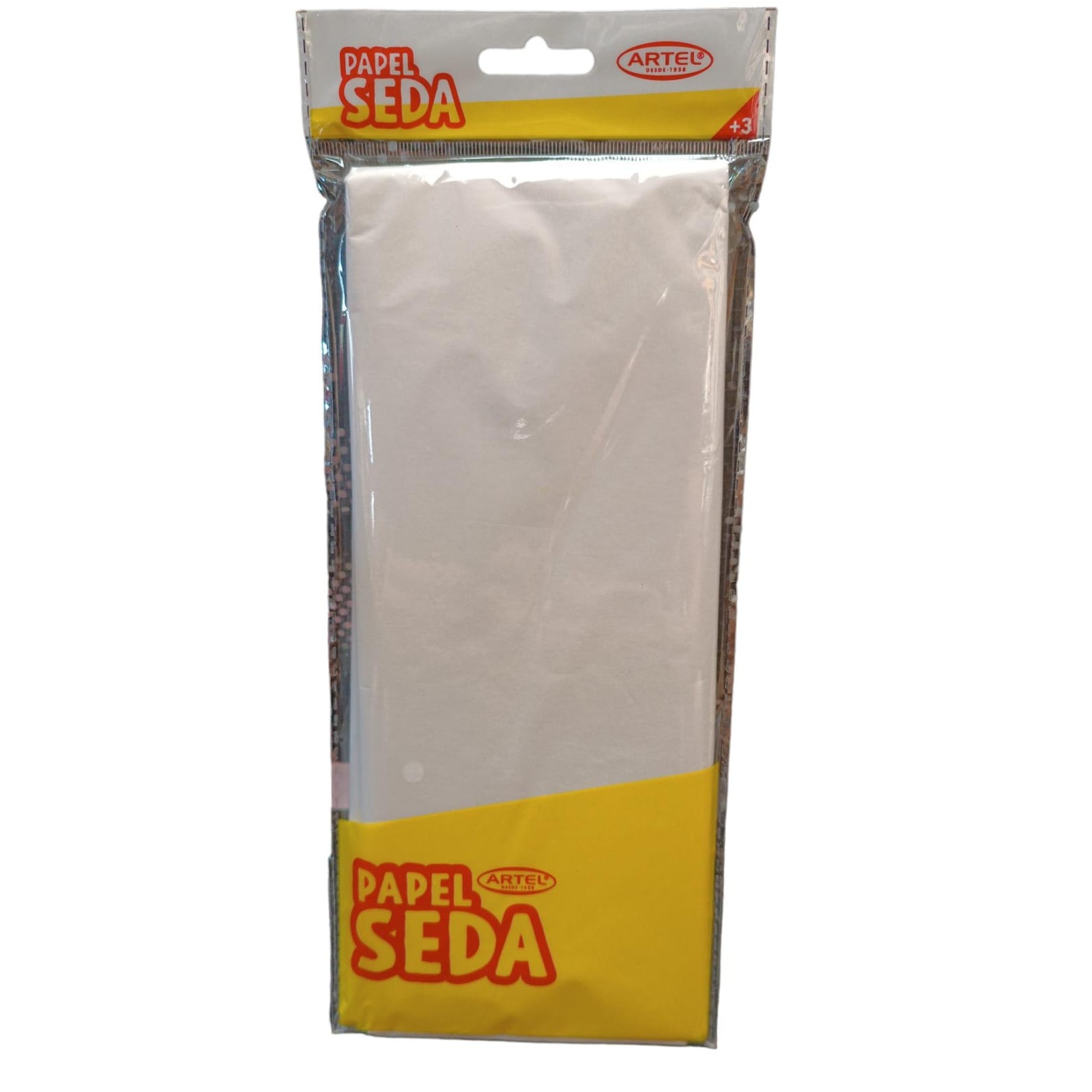 Papel seda o volantin blanco pack 10 pliegos artel