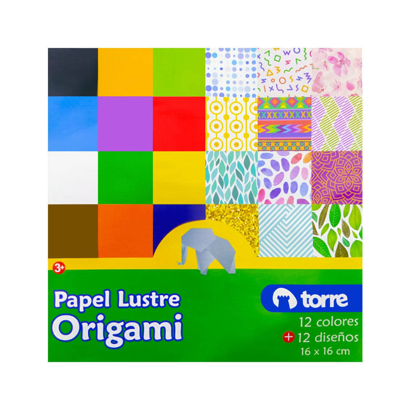 PAPEL LUSTRE ORIGAMI- TORRE