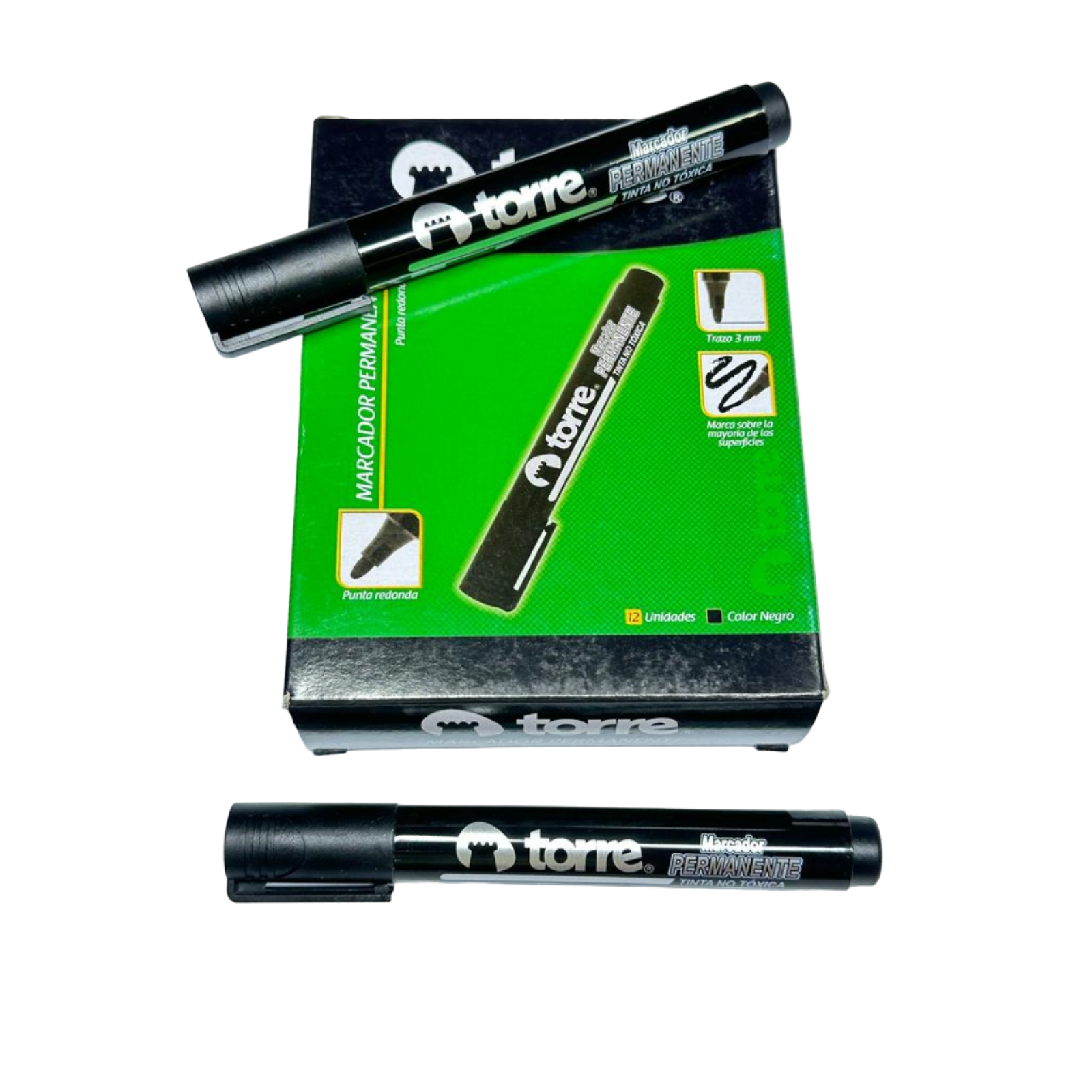 MARCADOR PERMANENTE NEGRO-TORRE