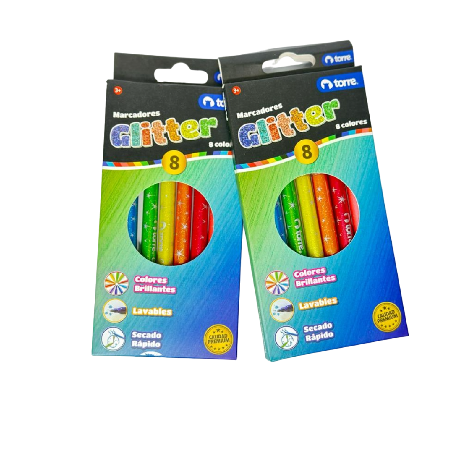 MARCADORES GLITTER-TORRE