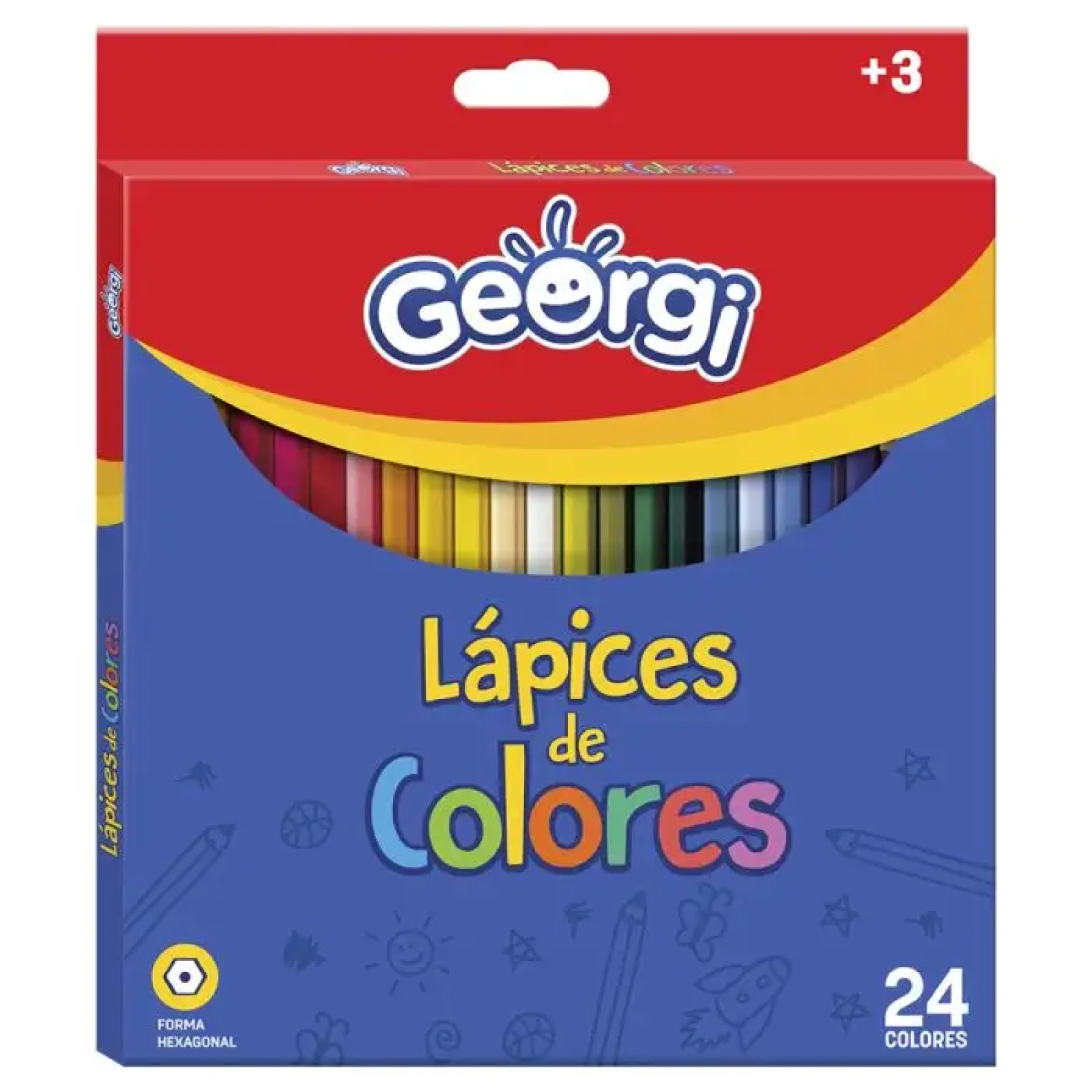 ESTUCHE 24 LAPICES DE COLORES GEORGI