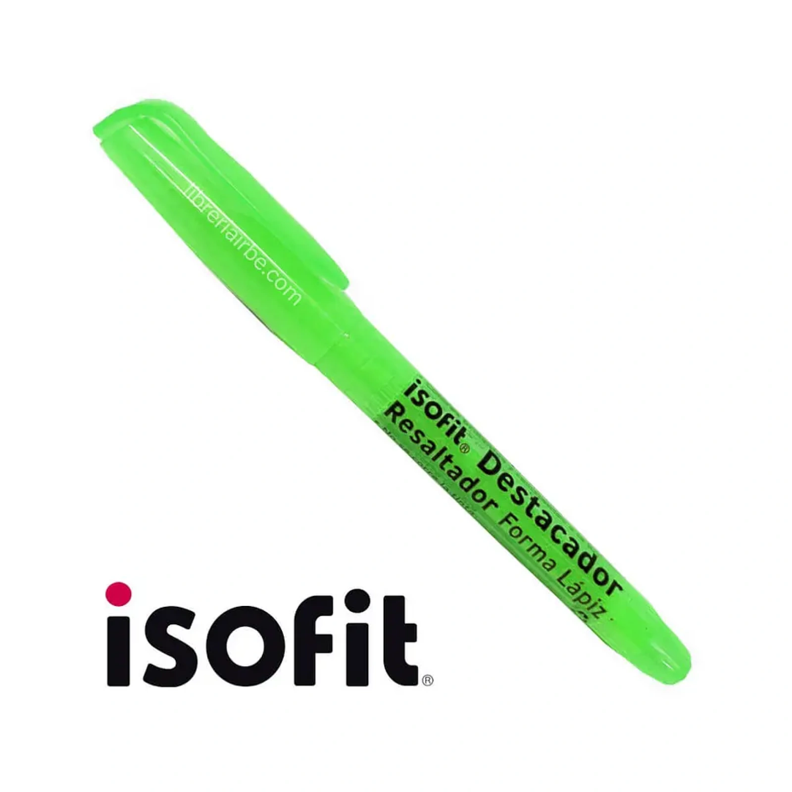 DESTACADOR FORMA LAPIZ ISOFIT VERDE