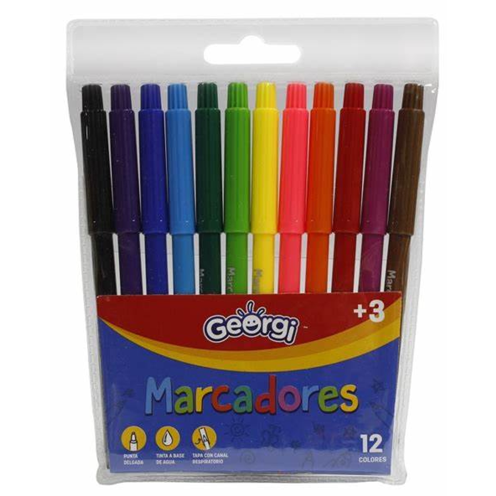 ESTUCHE 12 MARCADORES GEORGI
