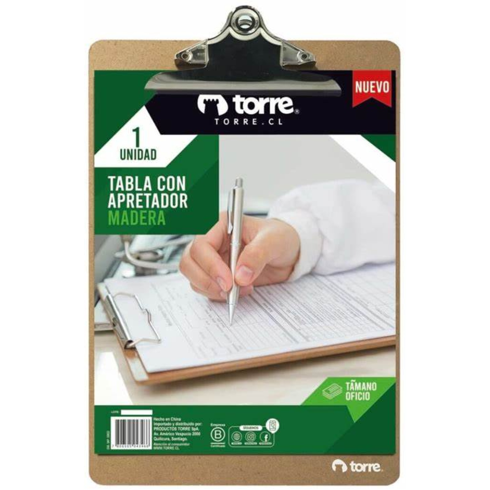 TABLA CON APRETADOR MDF OFICIO TORRE