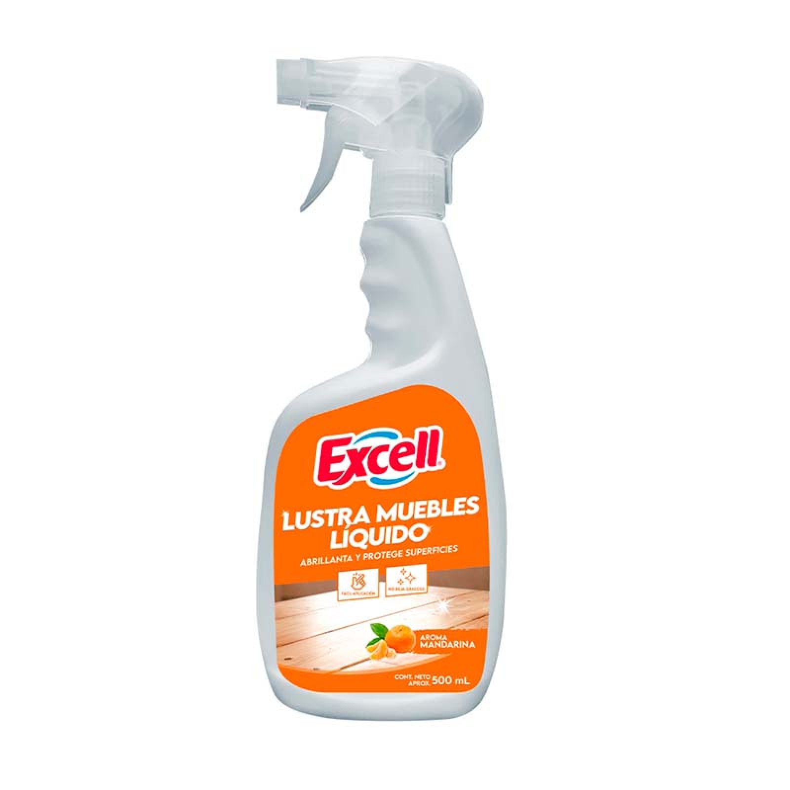 LUSTRAMUEBLES LÍQUIDO MANDARINA 500mL GATILLO EXCELL