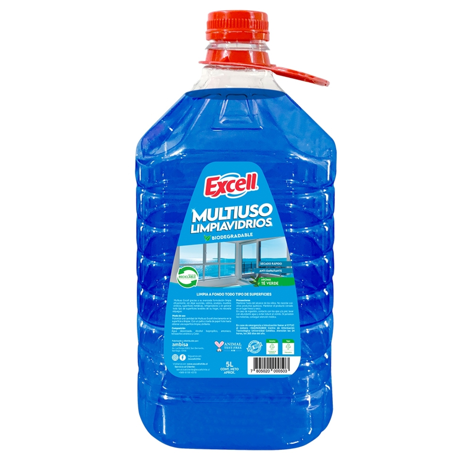 MULTIUSO LIMPIAVIDRIOS 5L EXCELL