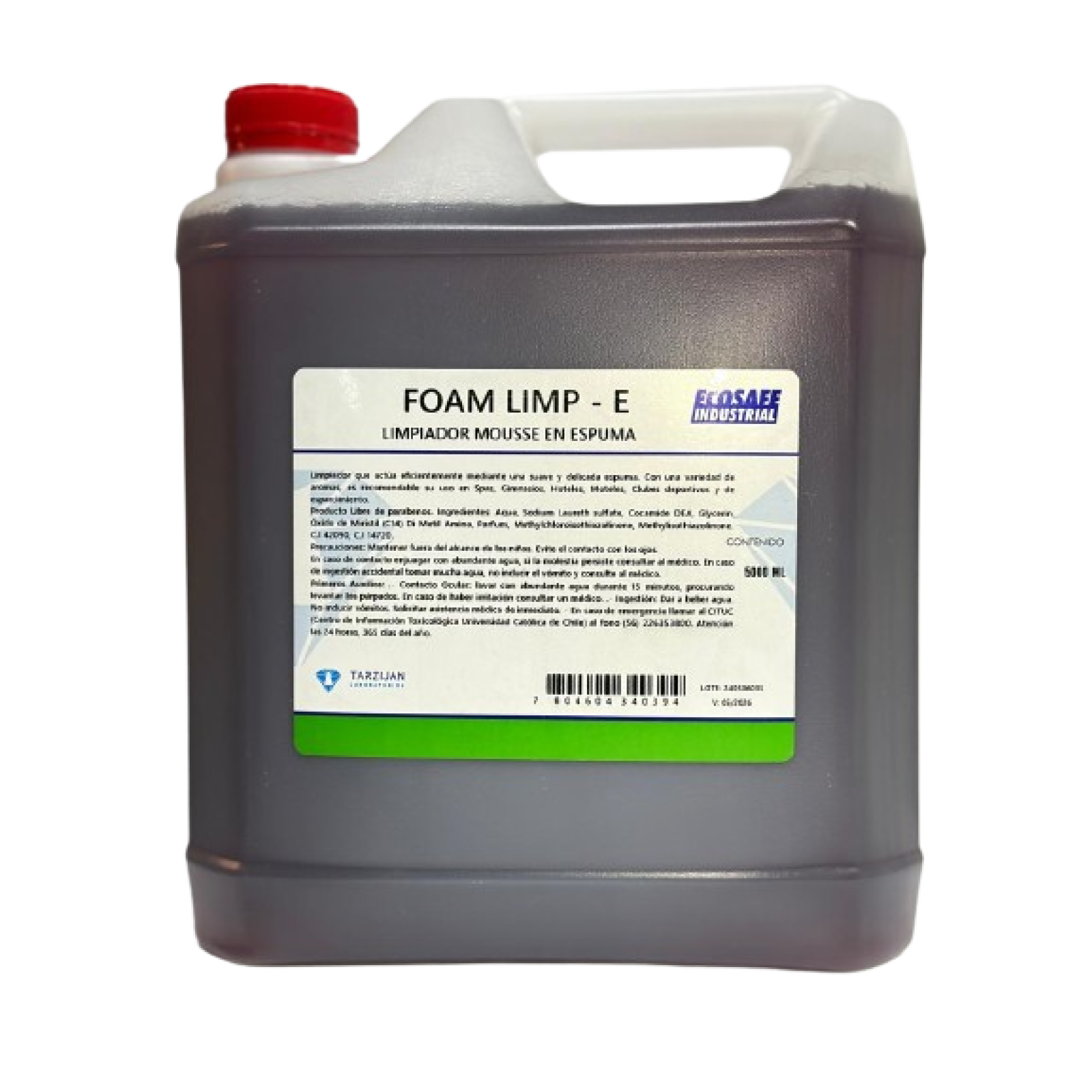 JABON MOUSSE ECOSAFE 5LITROS