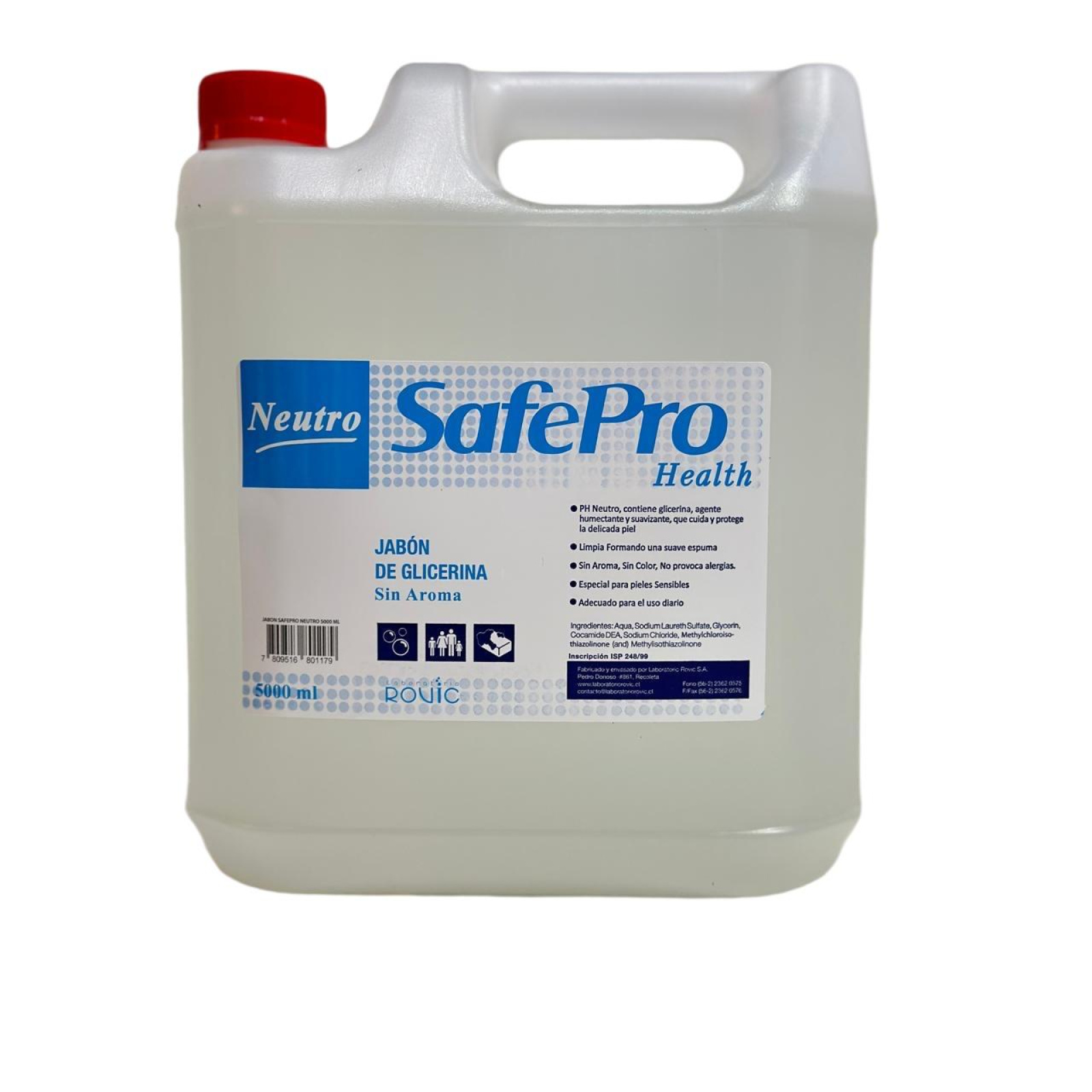 JABON GLICERINA NEUTRO SAFEPRO HEALTH 5L
