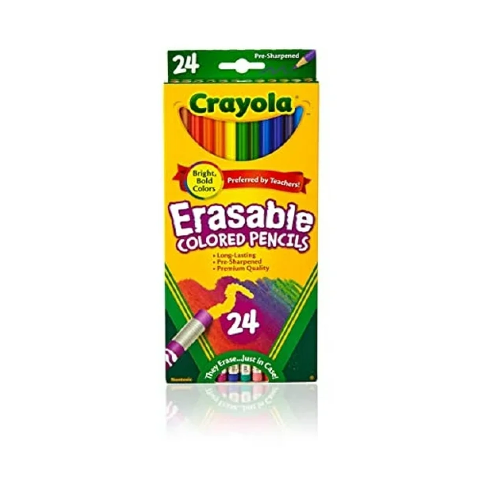 LAPICES COLORES BORRABLES 24uni, CRAYOLA