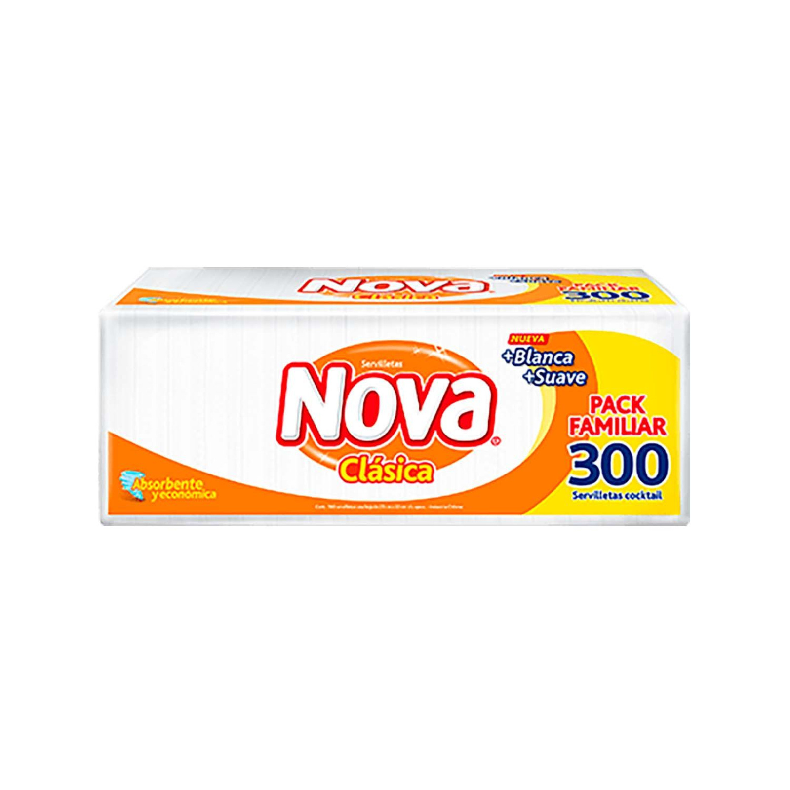 SERVILLETAS NOVA CLÁSICA PACK FAMILIAR CÓCTEL 300/U